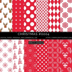 Christmas Seamless Pattern - A4 - 210mm x 297mm