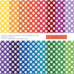 Flower Seamless Pattern - A4 - 210mm x 297mm