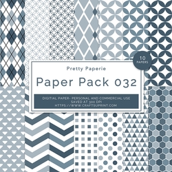 Paper Pack 032 Digital Paper/Backgrounds - Shades of Blues - A4 - 210mm x 297mm