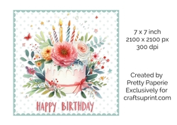 Card Topper - Birthday