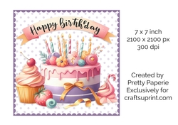 Card Topper - Birthday