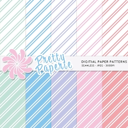 Stripe Seamless Patterns - A4 - 210mm x 297mm