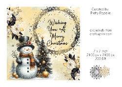 Card Topper - Christmas Card
