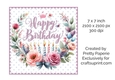 cup1305369_75932 - Card Topper - Birthday