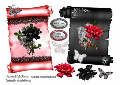 2 Floral & Lace Scrolls