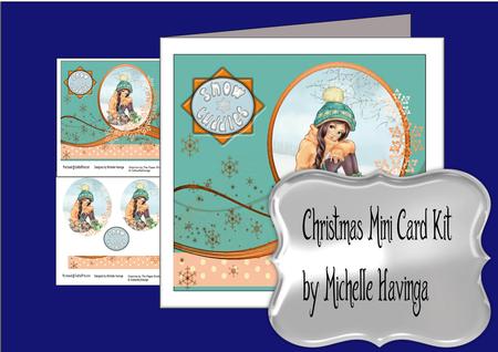 7x7 Snow Cuddles Pyramid Mini Card Kit