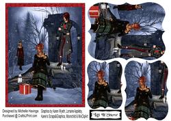 Christmas Goth Gathering Pyramage Topper