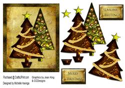 Pretty Metallic Christmas Trees