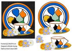 Clarice Plate, Cup & Saucer Decoupage Topper