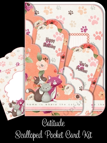 Catitude Scallop Pocket Card Kit