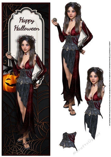 Sagita Halloween Large DL Card