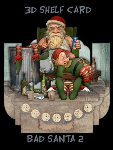 Bad Santa 2 3D Shelf Card Kit with Card Box