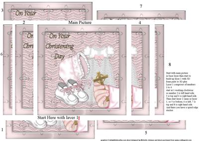 Girls Christening Spiral Edge Stacker