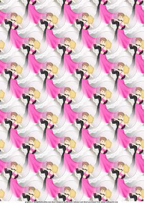 Dancers Pink Dress Background