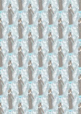 Vintage Lady Teal Vellum