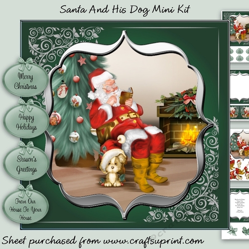 Santa And His Dog Mini Kit