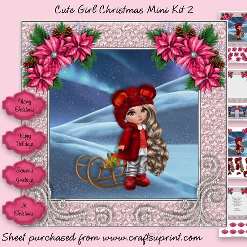 Cute Girl Christmas Mini Kit 2
