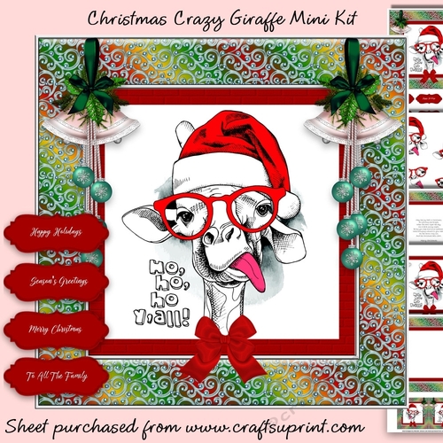 Christmas Crazy Giraffe Mini Kit