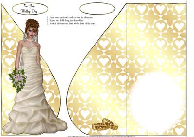 Wedding Teardrop Card