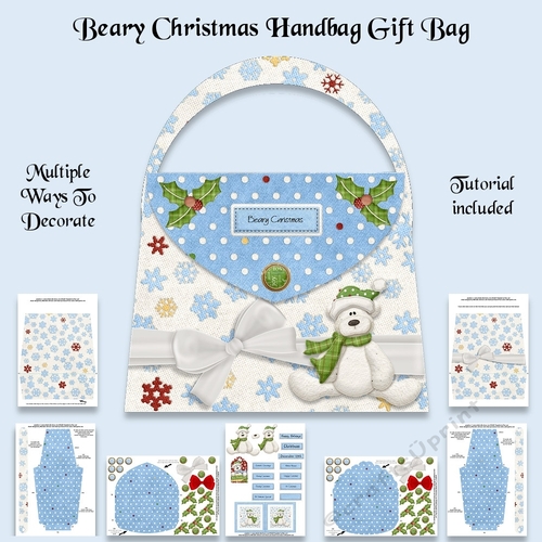 Beary Christmas Handbag Gift Bag Kit