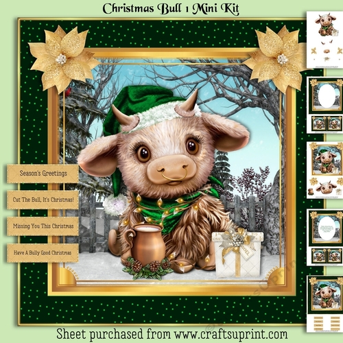 Christmas Bull 1 Mini Kit