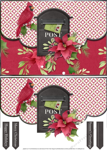 Christmas Post Scalloped Edge Envelope Card
