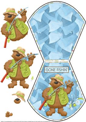 Gone Fishin' Wobble Card