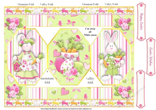 Easter Wishes 1 Octagon Pop-up Card