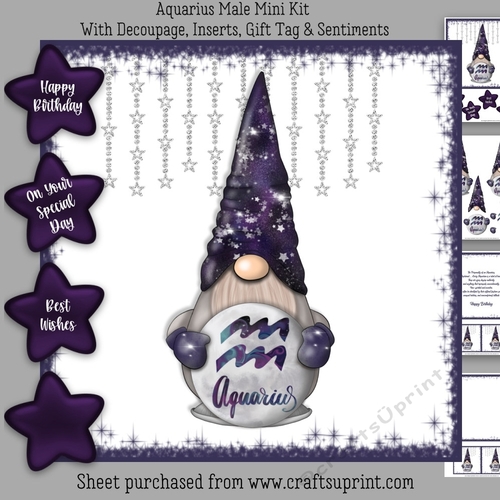 Aquarius Male Gnome Mini Kit