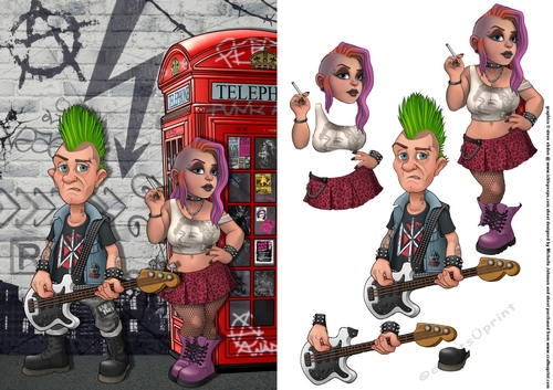 Punk Rockers Card Front 1