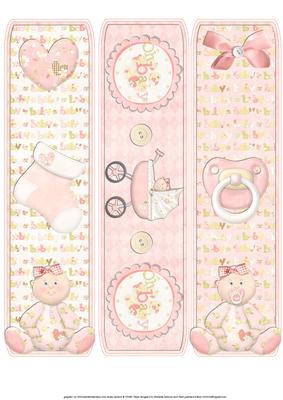 Baby Girl Caucasian Bookmark