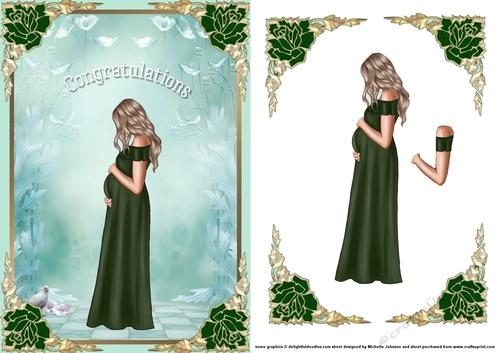 Pregnancy Congratulations Card Front 4