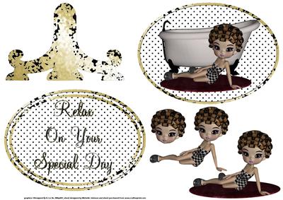 Relax and Pamper Yourself Plate Sheet