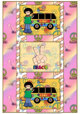Groovy Male 3 Panel Fold Back Card