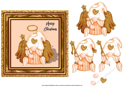 Christmas Gnome Angel Topper 2