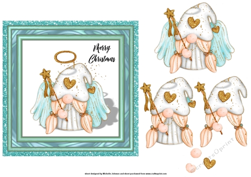 Christmas Gnome Angel Topper 3