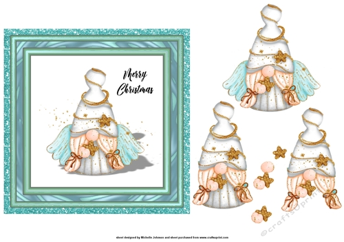 Christmas Gnome Angel Topper 4