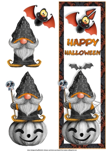 Halloween Gnome Large DL Card