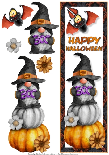 Halloween Gnome 1 Large DL Card