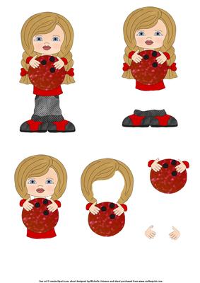 Bowling Girl Step by Step