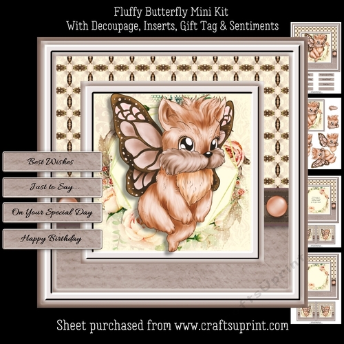 Fluffy Butterfly Mini Kit