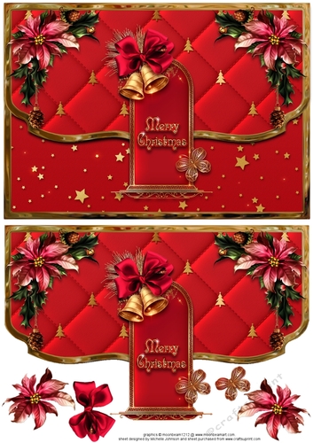Royal Christmas Fancy Scalloped Edge Envelope Card
