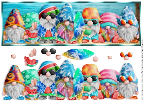 Summer Gnomies Large DL Card