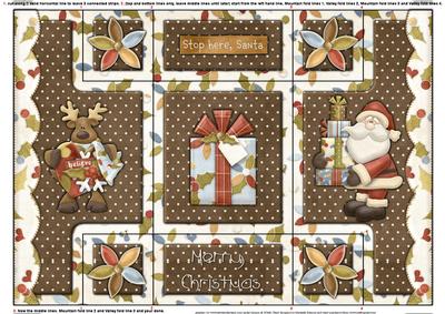 Believe in Santa Tri Fold Shutter Card