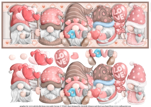 Valentines With My Gnomies Large DL Card 2