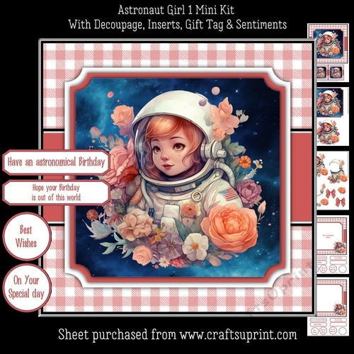 Astronaut Girl 1 Mini Kit