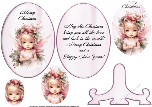 Christmas Fairy Plate Card