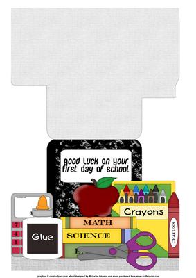 First Day of School Shaped Card