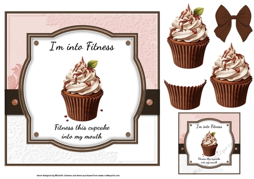 Im Into Fitness Cupcake Card 3