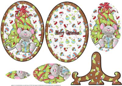 Merry Christmouse Christmas Plate with Pyramage